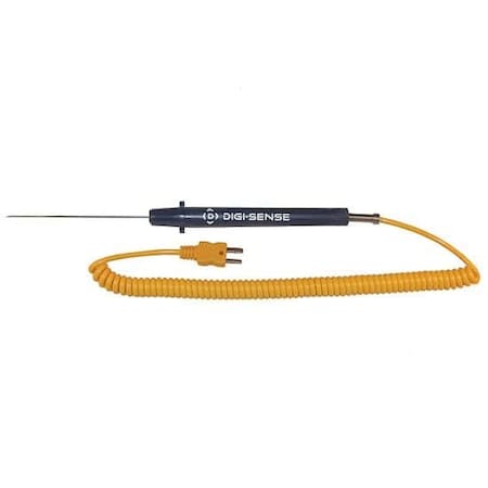 Digi-Sense Type-K, Hypo Tip Probe, 4"L, Mini-Conn,  93601-04